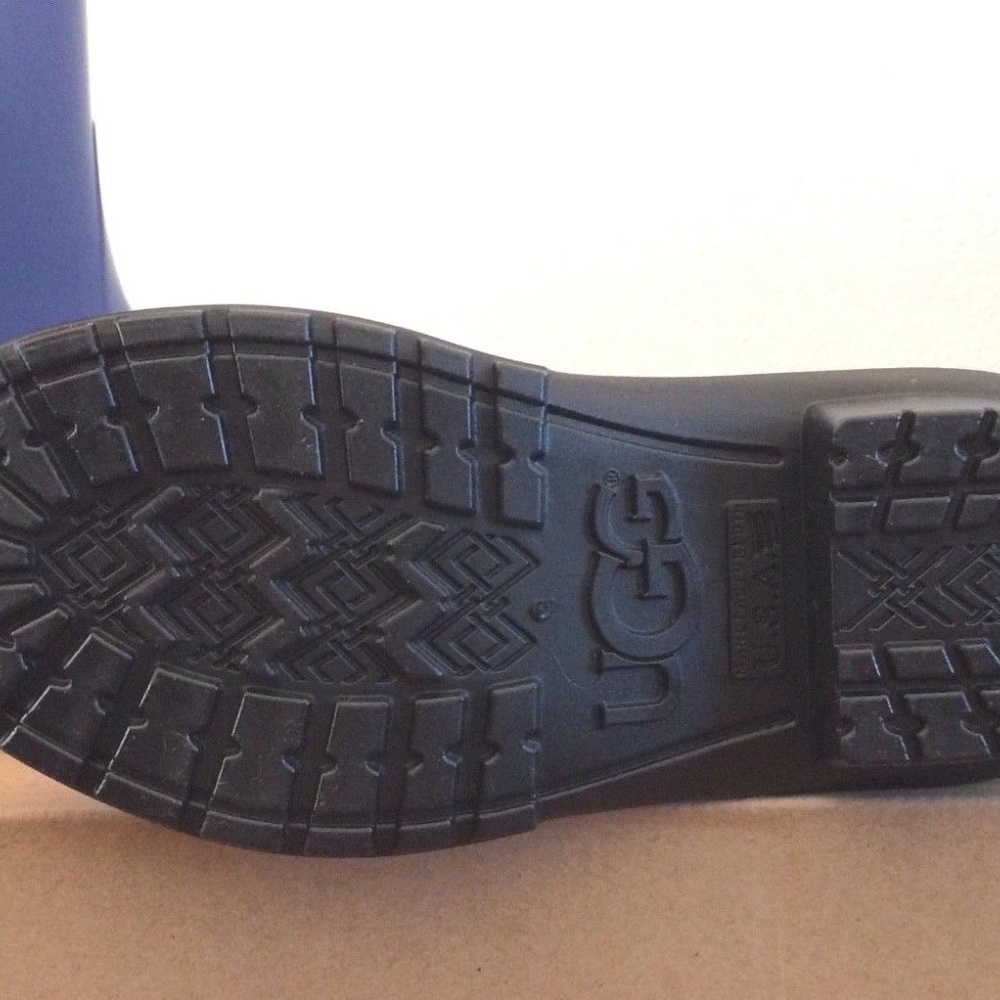 UGG Girl's Raana Rubber Rain Boots Blue Jay Sz 1 - Picture 7 of 7